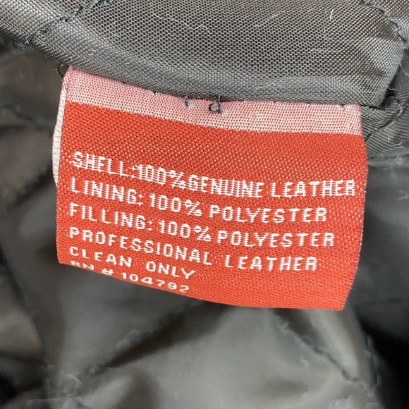 Rare Vintage Red Ranch 100% Genuine Leather Jacket Large Men’s Zip Up Pre owned - Picture 9 of 10